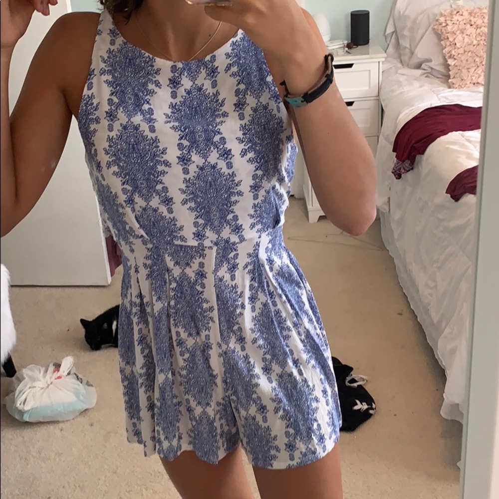 CUTE BLUE ROMPER